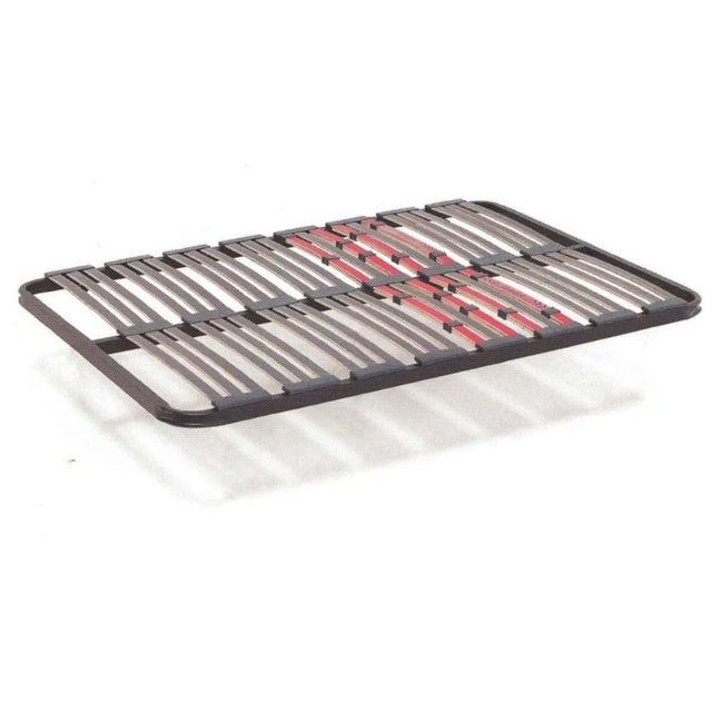 Estrado multi-ripas 160x200 cm com reguladores lombares, firmeza ajustável, tubo 40x30 mm e ripas de faia natural (sem pés)