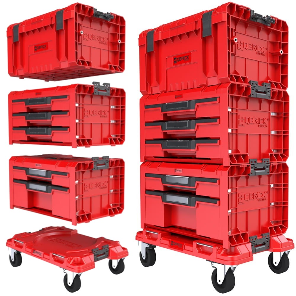 QBRICK PRO DRAWER SET WORKSHOP ZESTAW SKRZYNEK MODUŁOWYCH PLATFORMA SZAFKA