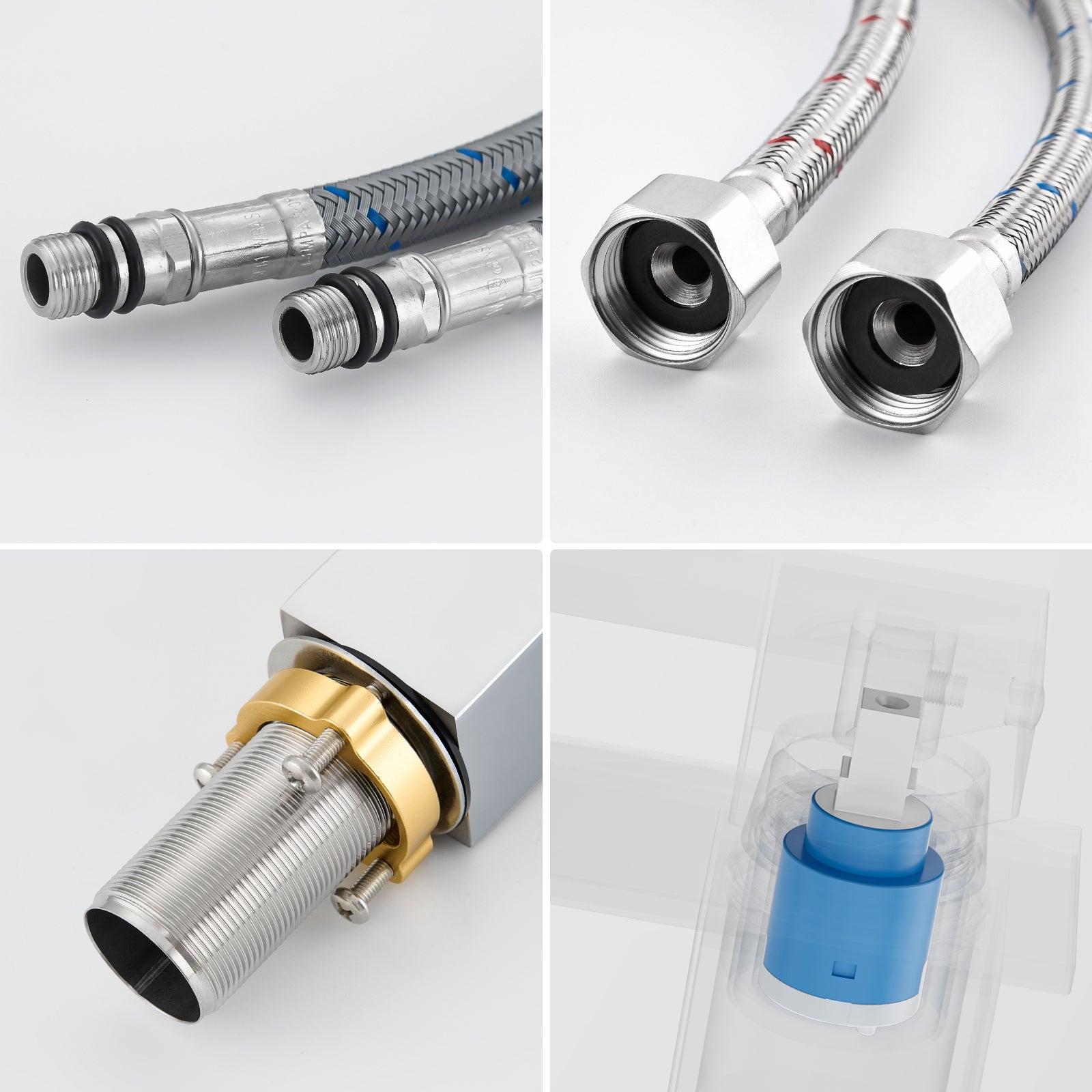 Cecipa max Robinet Salle de Bain Robinet Mono-trou Mitigeur Lavabo Cascade Robinetterie Lave-mains avec Levier Unique - 11