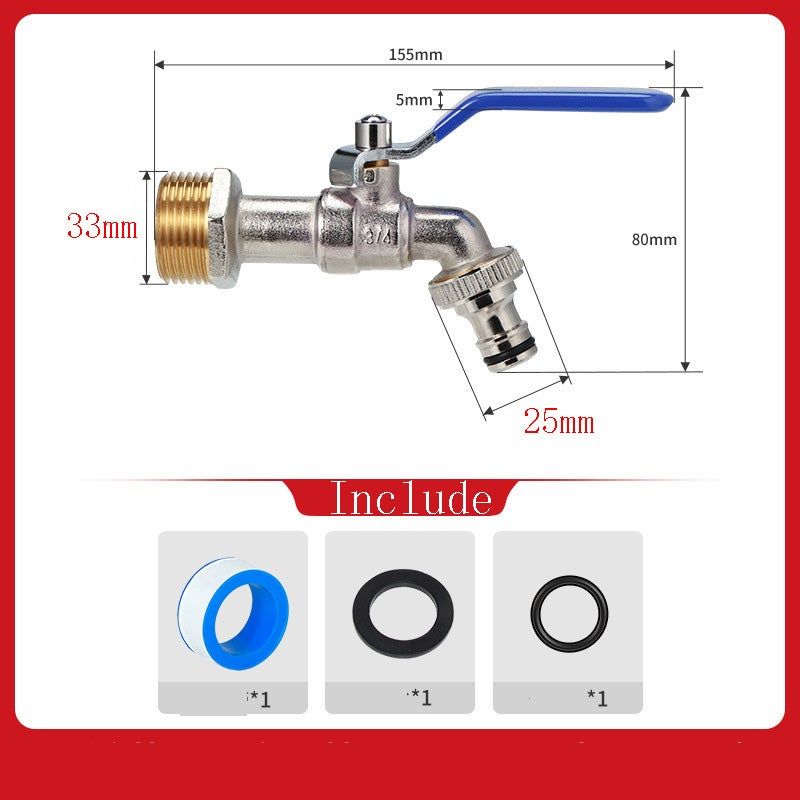 Robinet De Jardin, Robinet En Laiton à Double Sortie 1/2, Résistant à La Rouille Et Au Gel (vert