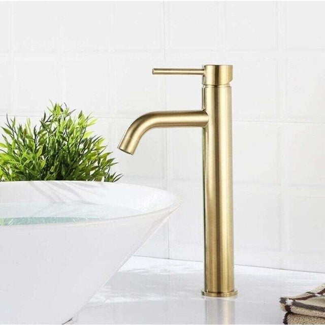 Robinet Salle De Bain Or Brossé Cascade Haut Robinets De Lavabo En