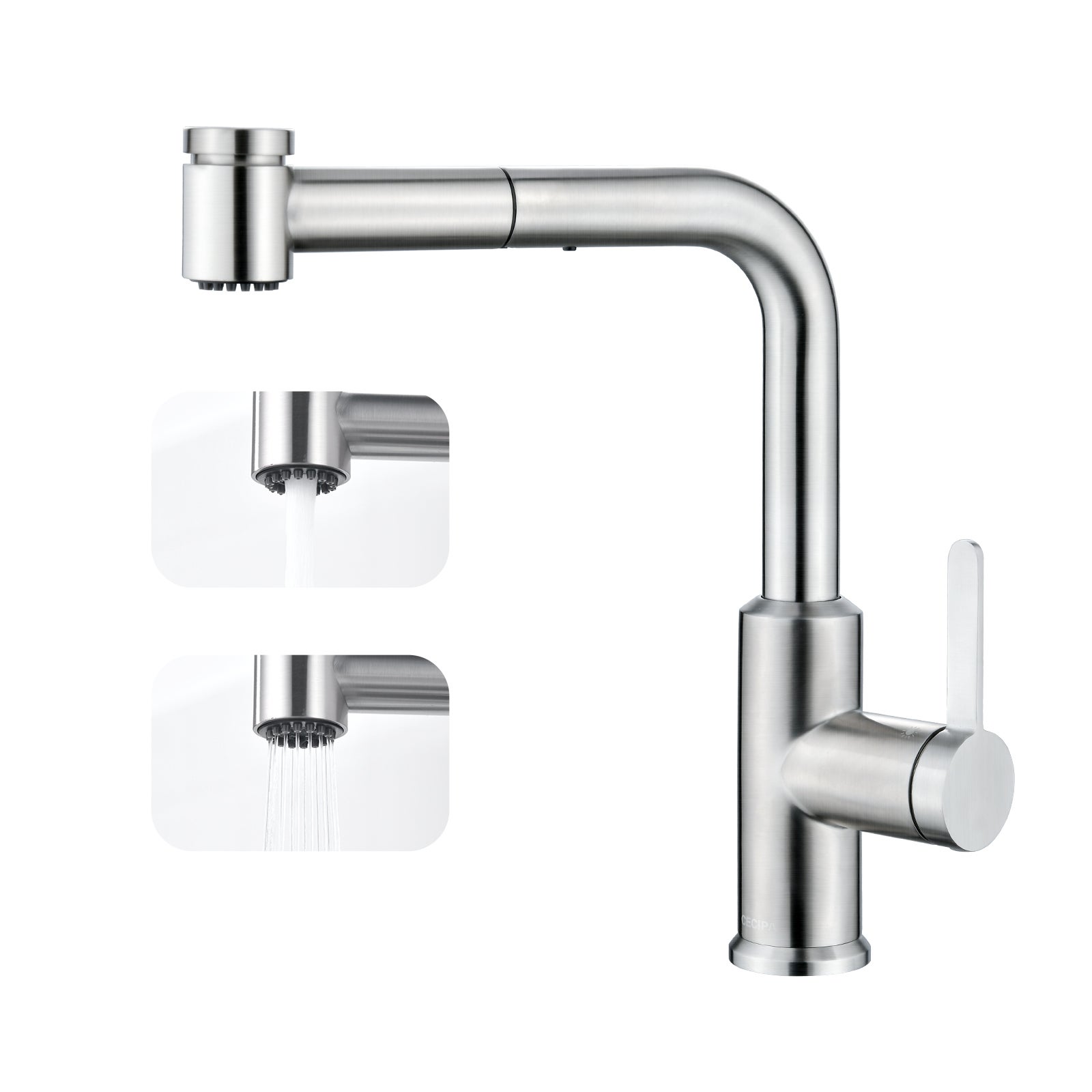Robinet De Cuisine Extractible Brizo Artesso 63125LF-GL - Finition Or Luxe, 1.8 GPM, Pré-rinçage