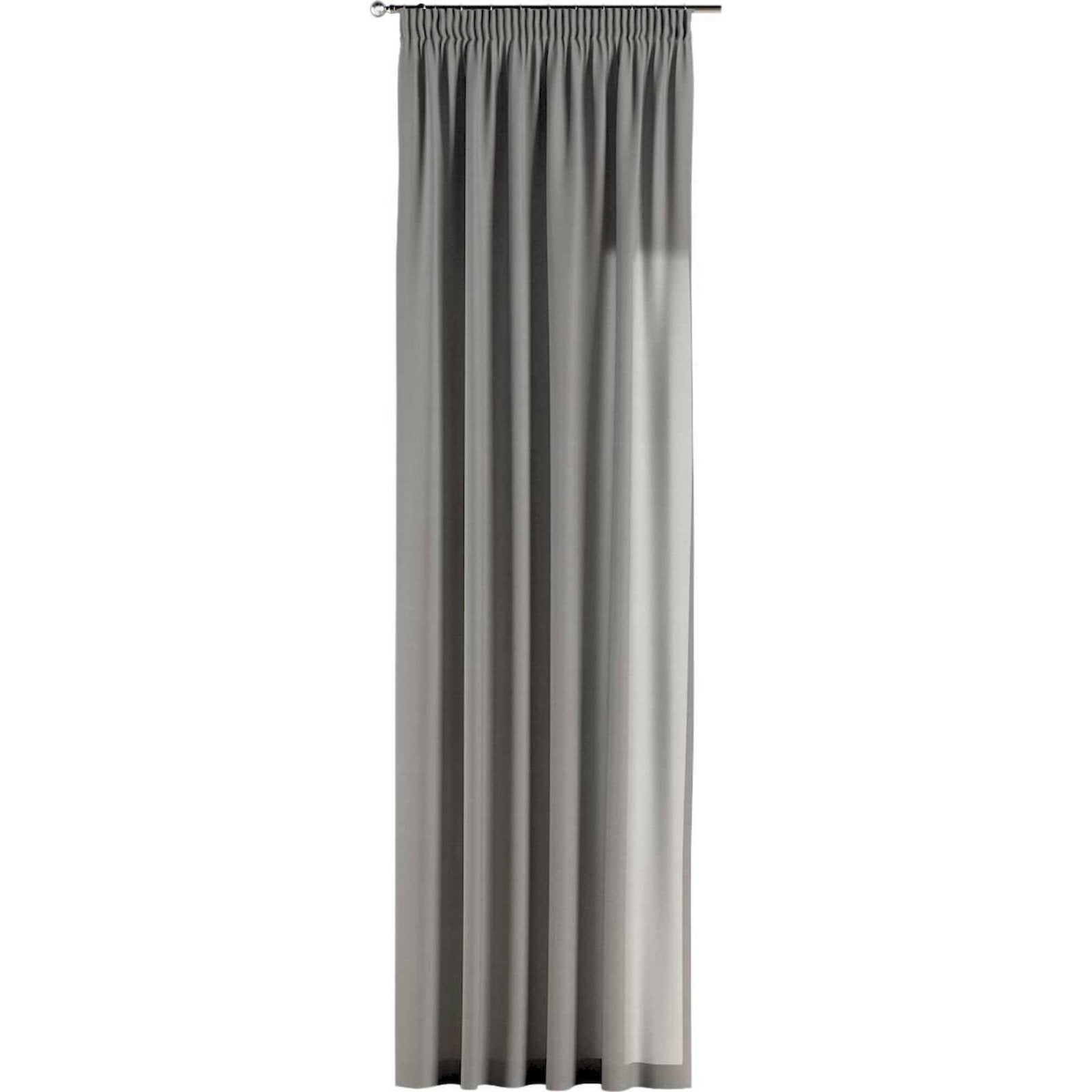 Rideaux à galon fronceur Happiness 130 x 260 cm Gris | Leroy Merlin