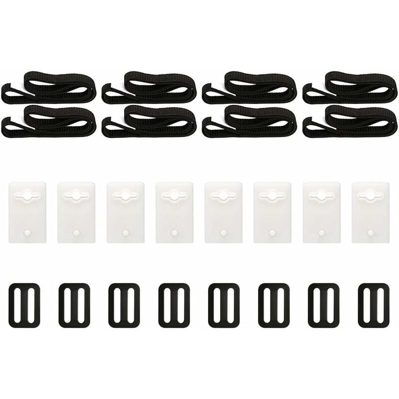 Kit De Sangles De Fixation 8 Pièces, Accessoires Pour Enrouleur De Bâche Solaire, Ensemble De Roues Pour Parasol Sangles De Fixation Pour Bache 78668312
