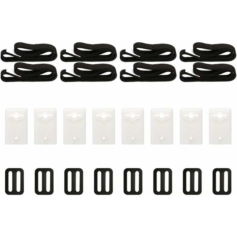 Kit De Sangles De Fixation 8 Pièces, Accessoires Pour Enrouleur De Bâche Solaire, Ensemble De Roues Pour Parasol Sangles De Fixation Pour Bache 78668312 Kit De Sangles De Fixation 8 Pièces, Accessoires Pour Enrouleur De Bâche Solaire, Ensemble De Roues Pour Parasol Sangles De Fixation Pour Bache 78668312