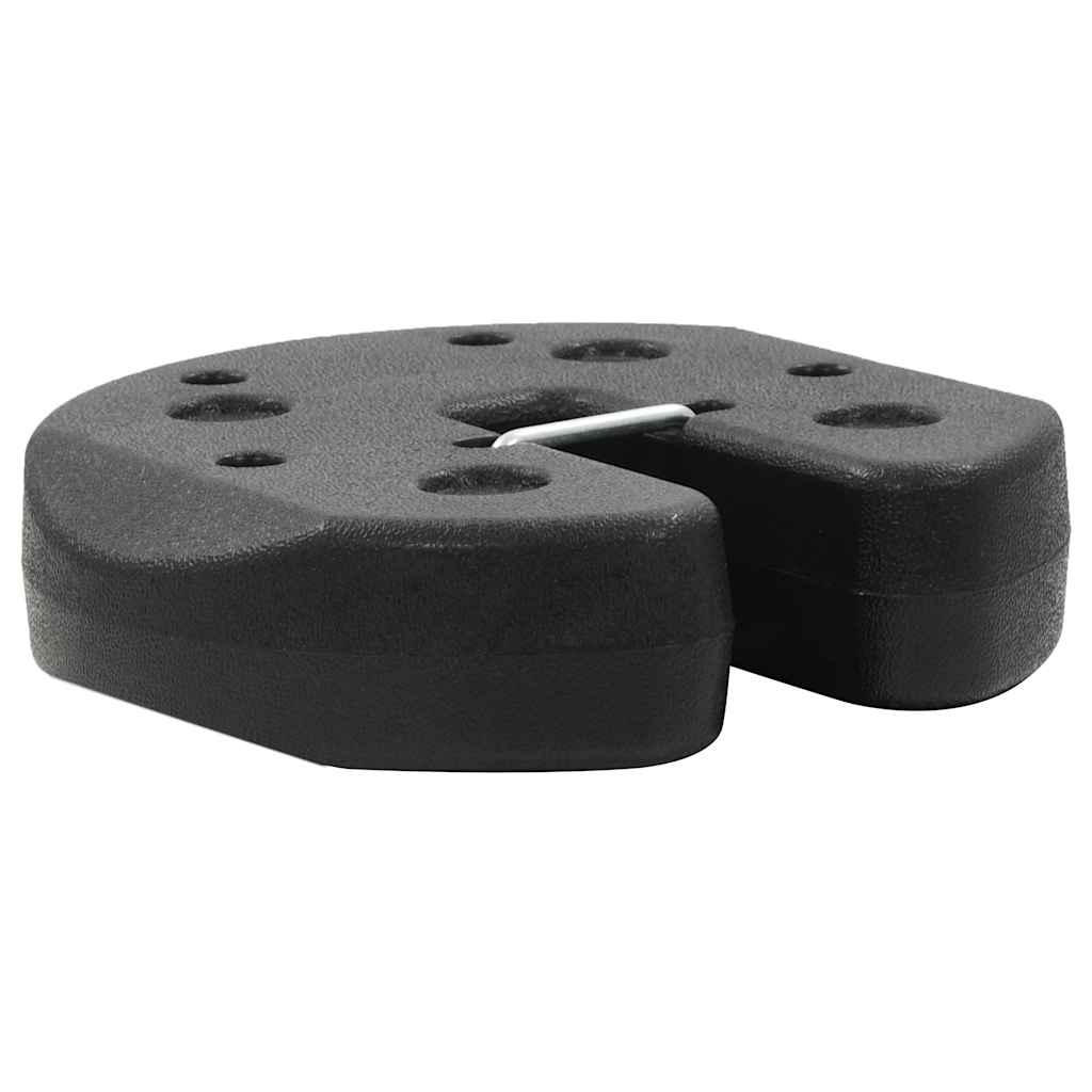 Poids pour belvédère 4 pcs Noir 220x50 mm Béton vidaXL - 5