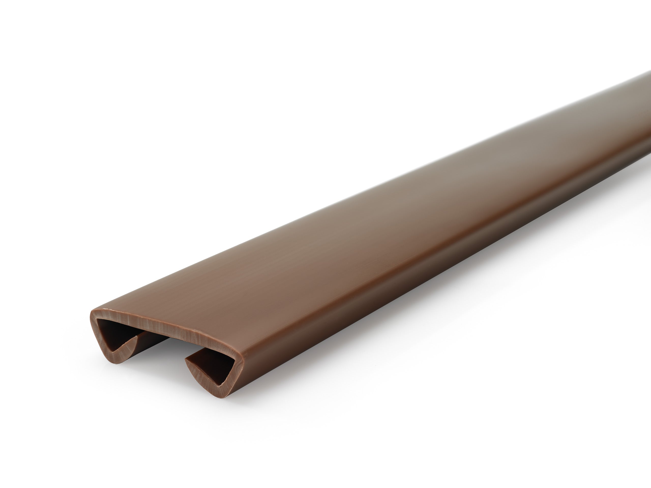 Poręcz PVC 40x8 mm STANDARD antypoślizgowa - 1 metr, brązowy