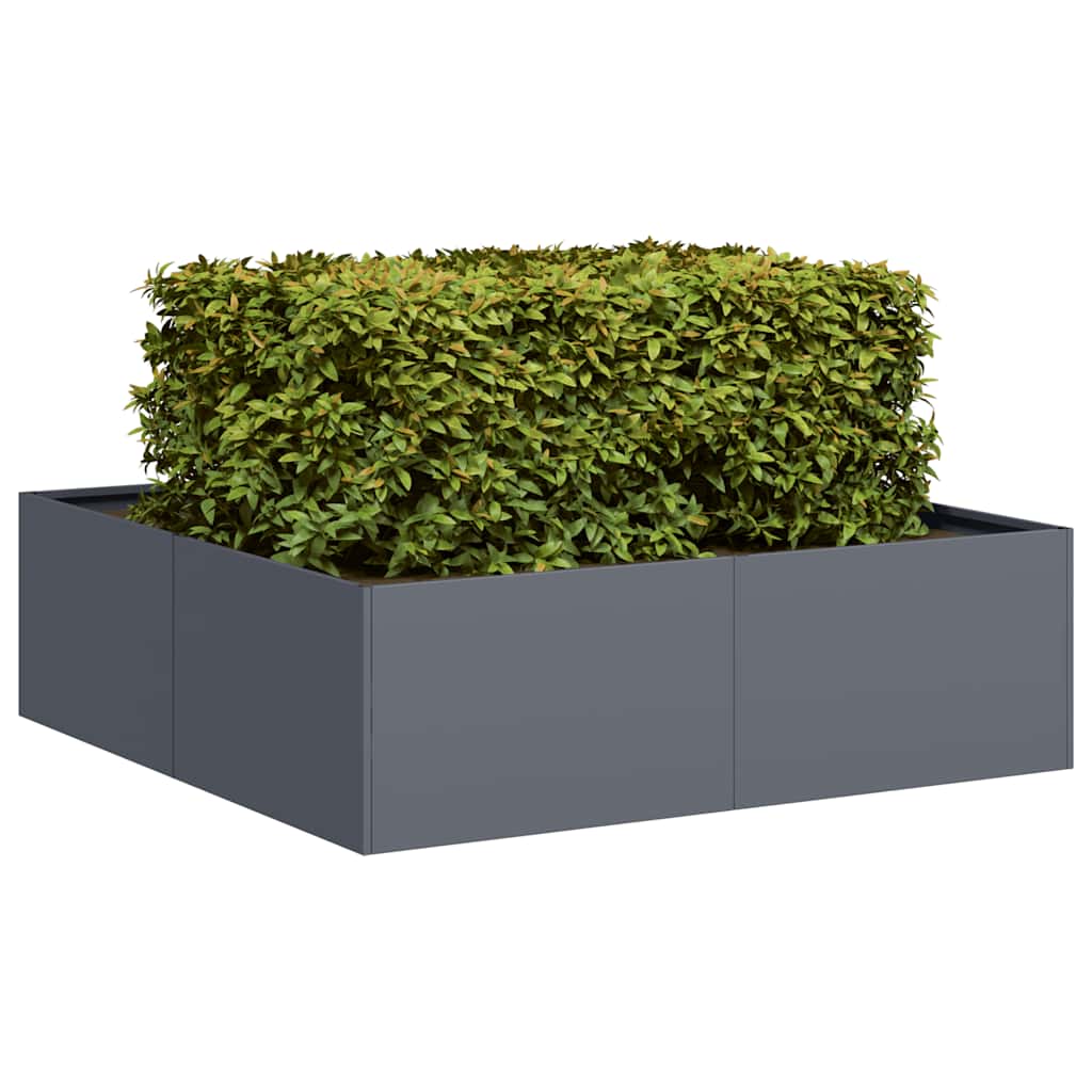 VidaXL Jardinière Avec Treillis Gris Clair - Bac à Plantes Extérieur Pour Légumes, Herbes Et Plantes Grimpantes Sur Terrasse Et Jardin