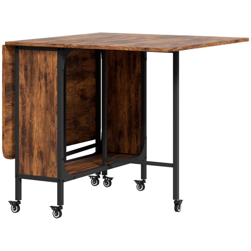 Table pliante bois table pour 6 personnes,table à manger mobile avec ...