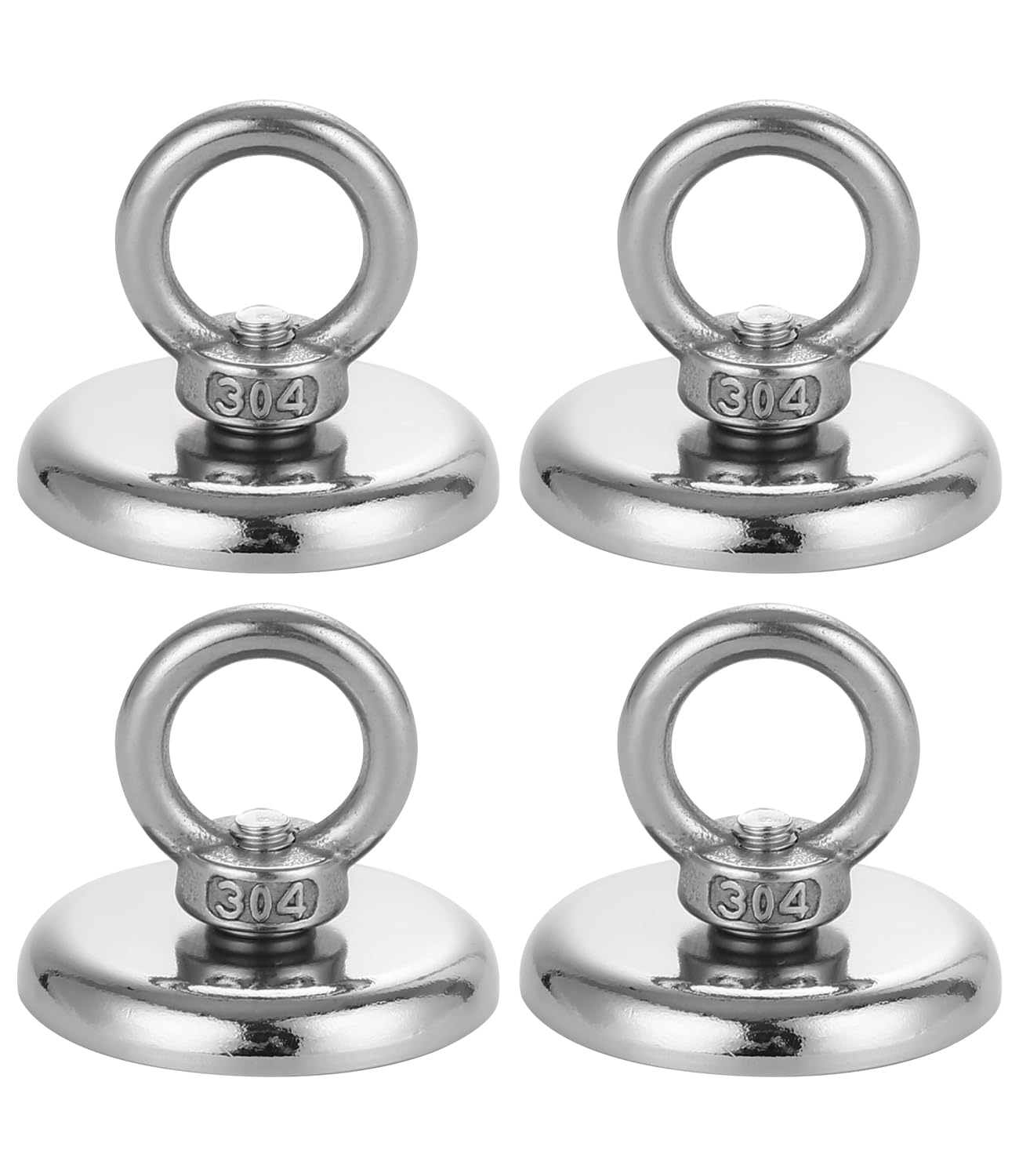 4 piezas Imán Potente 50KG Diámetro 42mm Neodimio Super Fuerte para ...