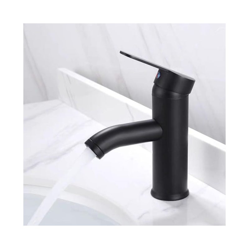 Kran do wody ciepłej i zimnej - odpowiedni do różnych zastosowań, takich jak kuchnie, łazienki i domy - 1 sztuka, czarny