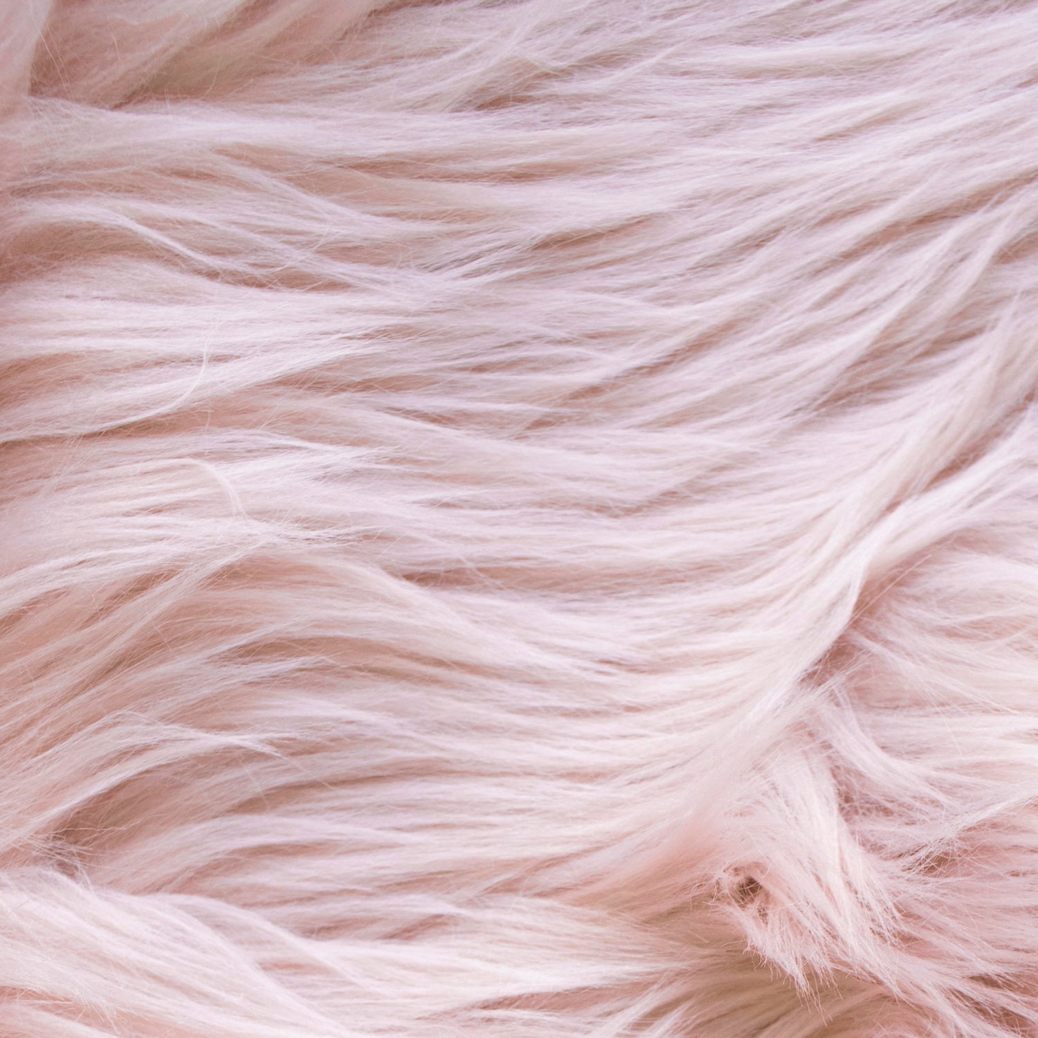 Coussin poils longs doux rose 45x45 cm | Confortable et décoratif - 2