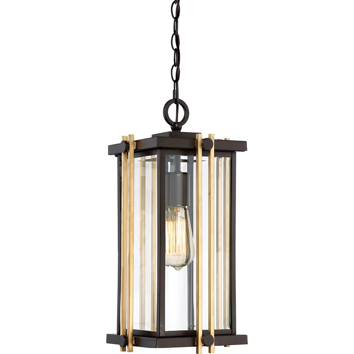 Lampa sufitowa zewnętrzna Goldenrod zachodni brąz 1xE27x60W wym: 298,8 x 20,6 x 20,6 cm metal Quoizel