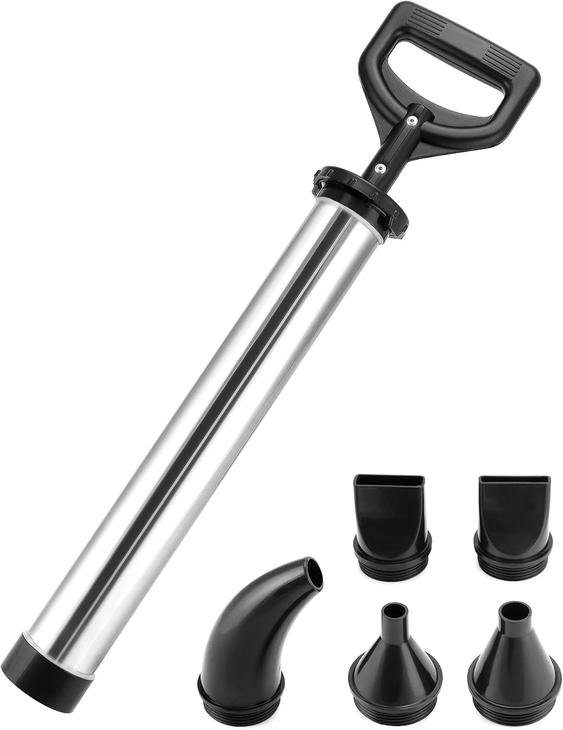 Poussoir A Saucisse Pistolet à Viande Séchée En Inox – 5 Buses Incluses ...