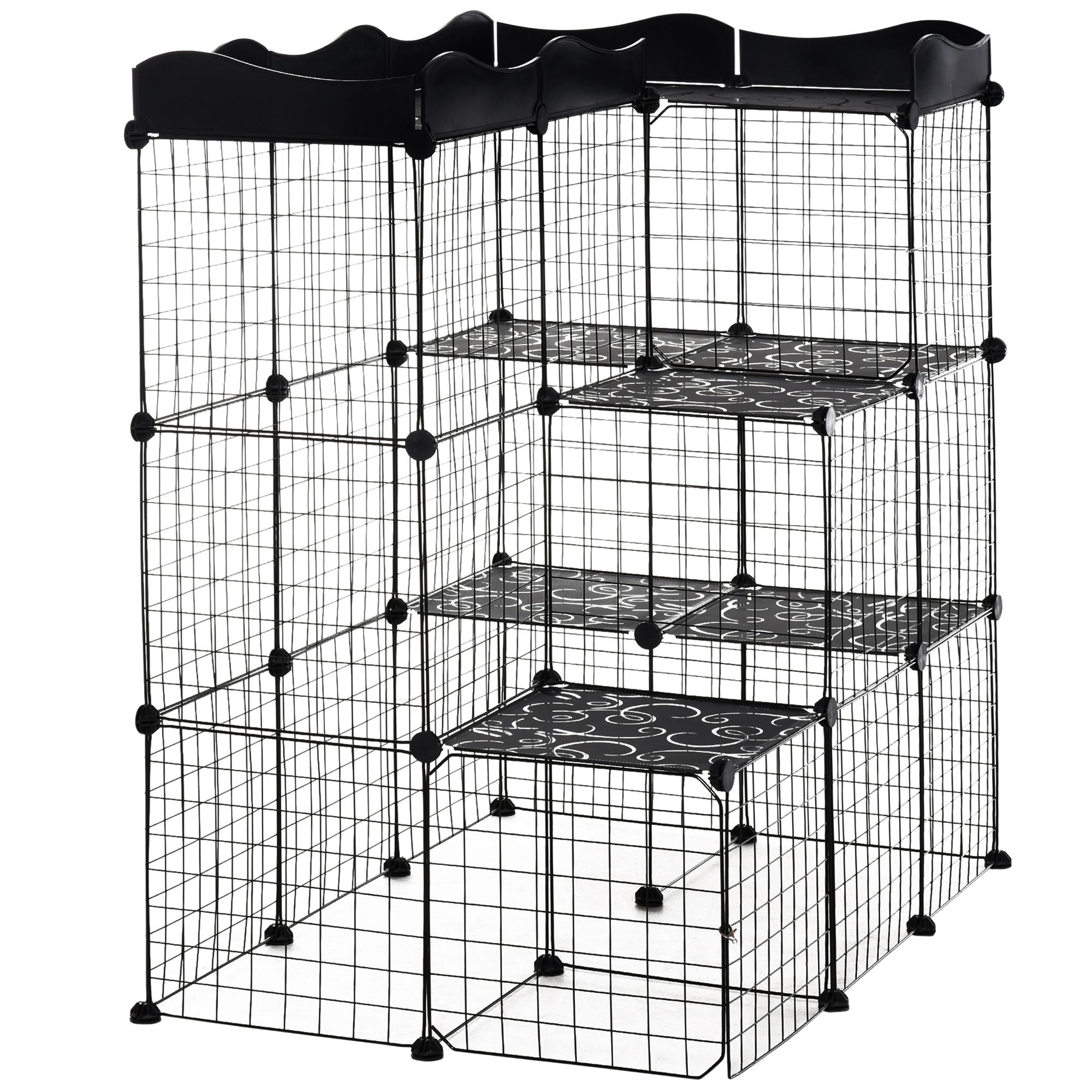 Liste Animaux Rongeurs Cage parc enclos pour petits animaux et chats 105 x 70 x 116 cm ...