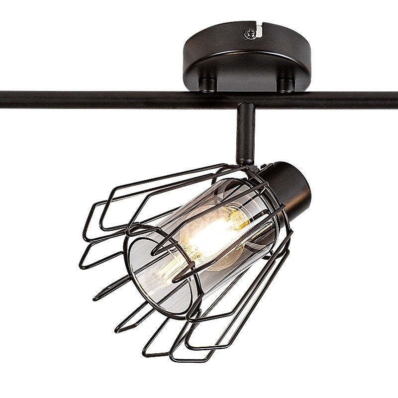 Reflektor sufitowy spot natynkowy Emerencia listwa czarny-dymiony 3xE14x40W wym: 19 x 71 x 13 cm metal Rabalux