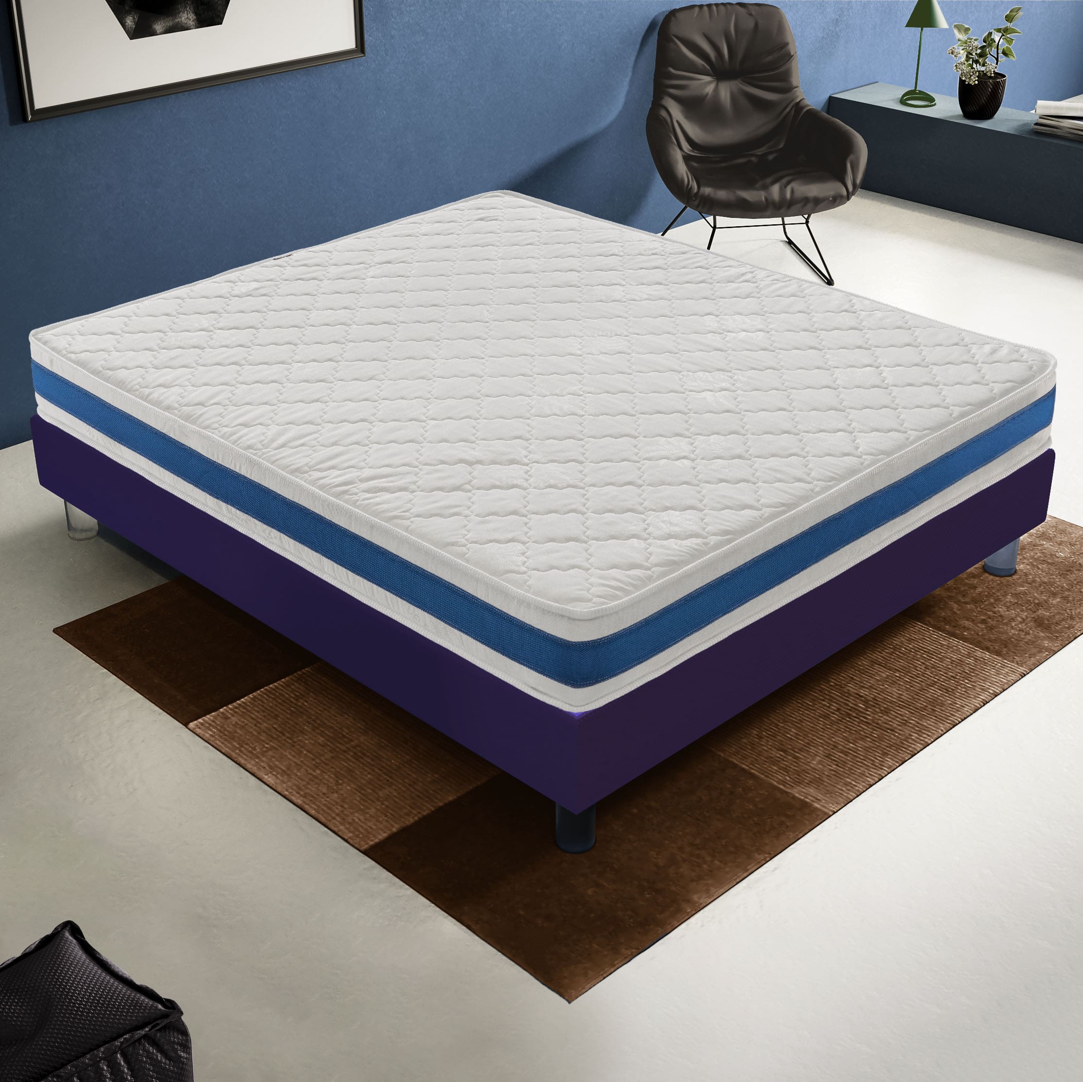 Matelas mousse profilée confortable 140x190 PICCHI haute qualité