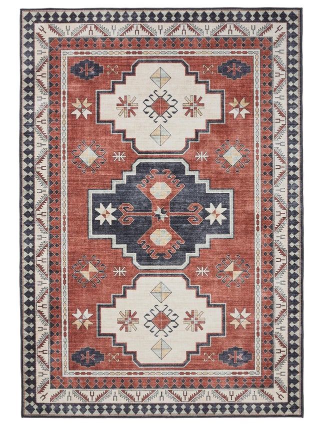 BENUTA - Tappeto lavabile George multicolor/blu 200x300 cm