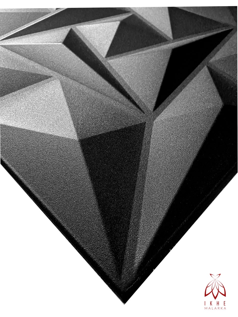 Panneaux muraux 3D décors revêtement mural panneaux de plafond POLYSTYRENE MATERIAL STYROPOR-TYPE 3mm force 8 pièces - 2m² Quarz Noir - 4