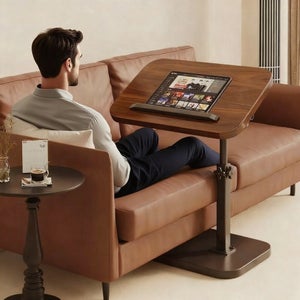Tavolino per laptop vassoio da letto 50x30 cm - supporto per notebook per letto o divano regolabile in altezza
