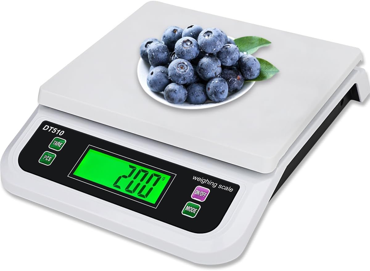 Precyzyjna wielofunkcyjna elektroniczna waga kuchenna z dużym wyświetlaczem cyfrowym i misą do mieszania ze stali nierdzewnej – maks. 5 kg
