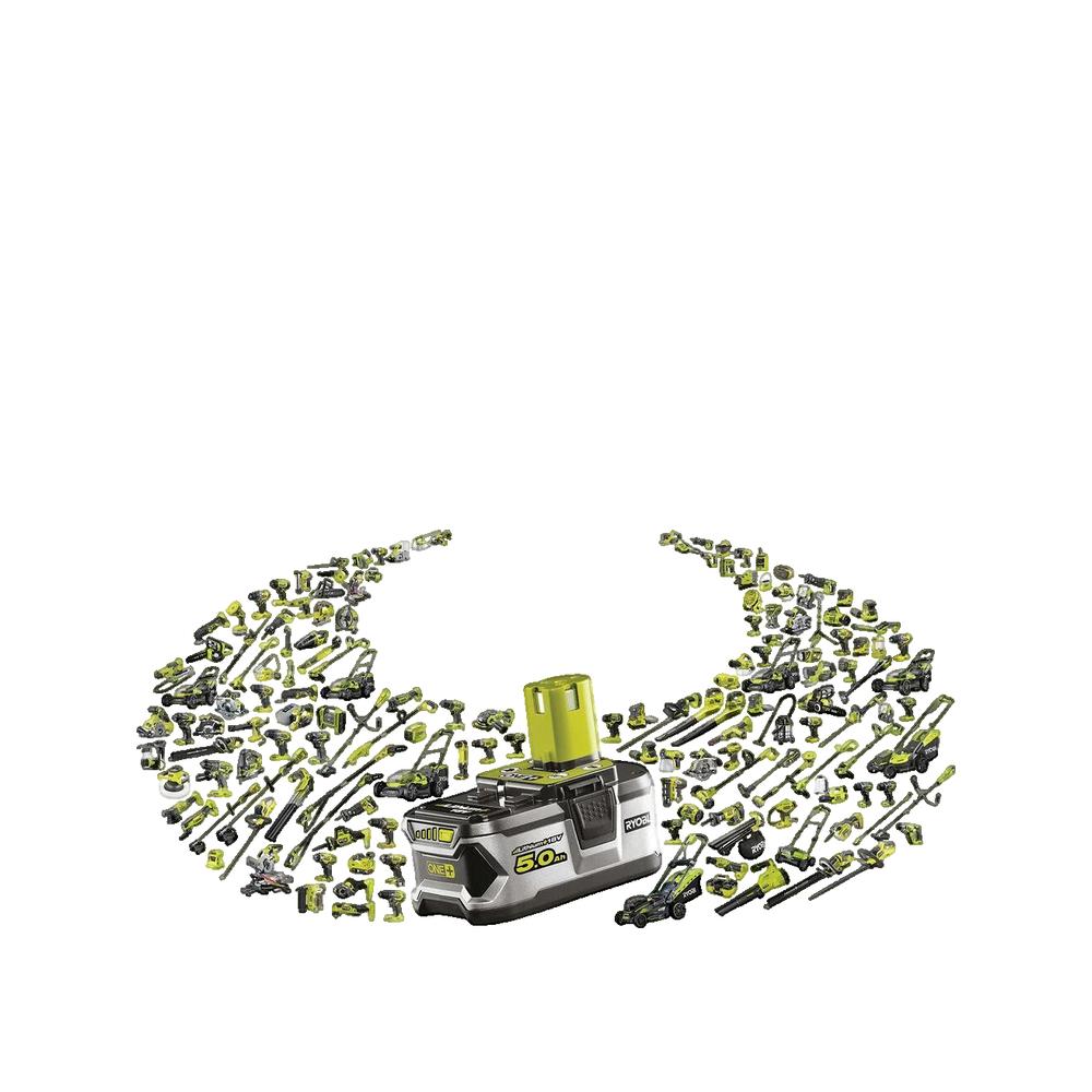 Pack batterie RYOBI 18V One+ 5.0Ah LithiumPlus - 1 chargeur rapide 2.0Ah RC18120-150 - 3