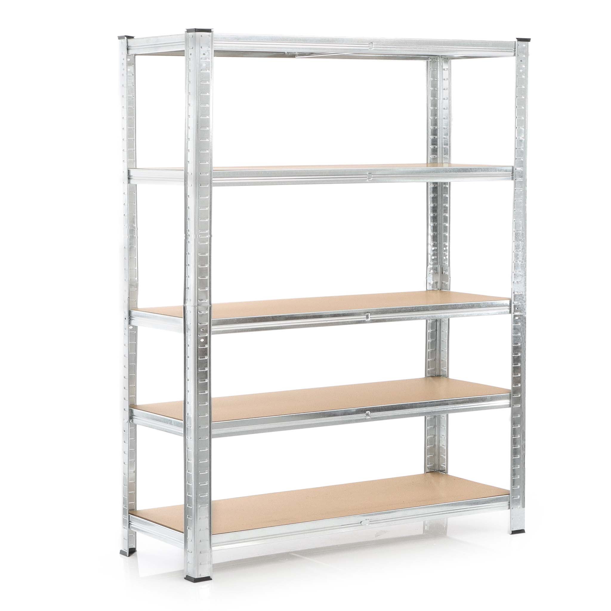 Lot de 3 étagères en acier inoxydable pour charges lourdes 80 x 80 x 40 cm (3 étagères