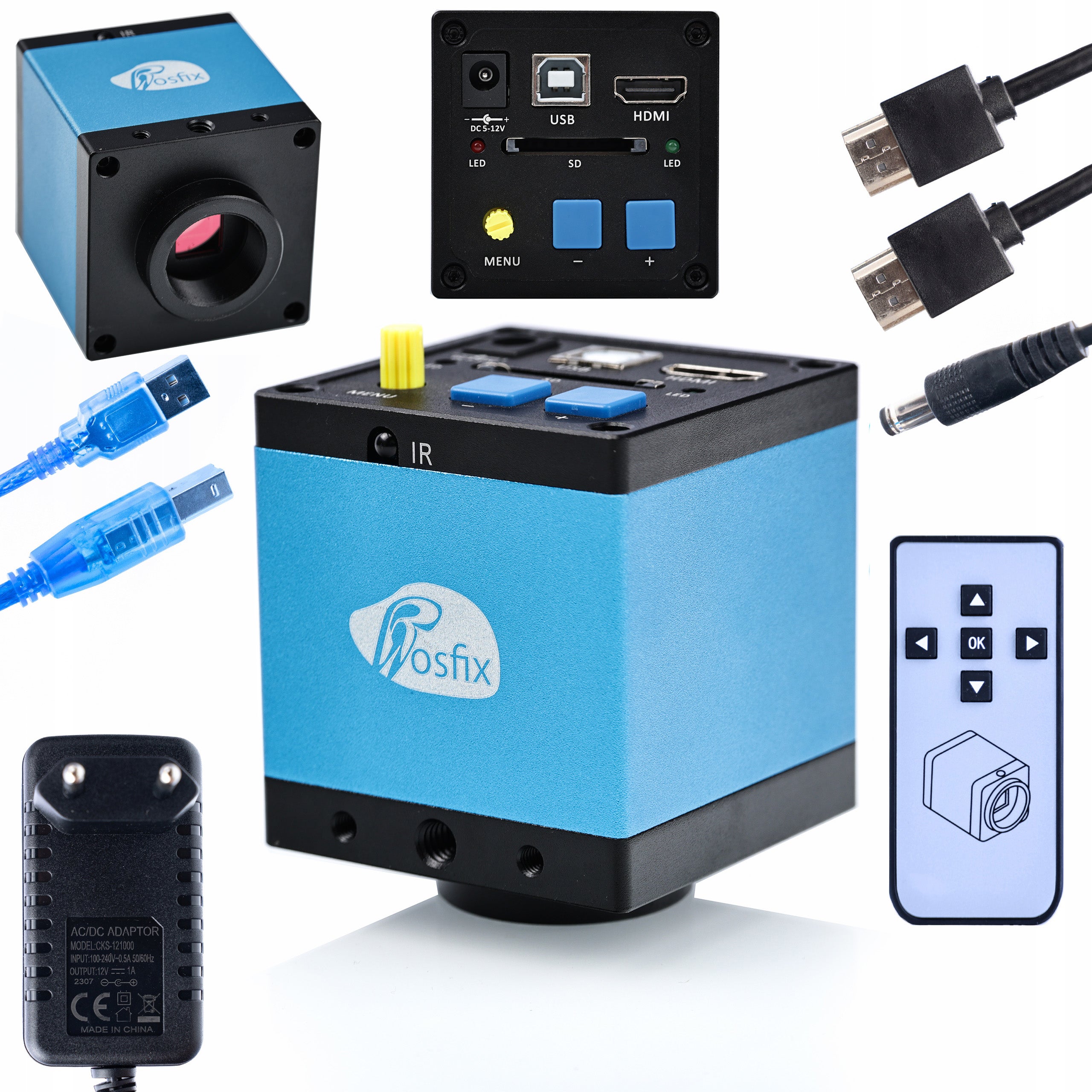 Caméra Microscope KMMP-HDMI-USBI – 16MP Sony CMOS | USB/HDMI 1080p | C ...