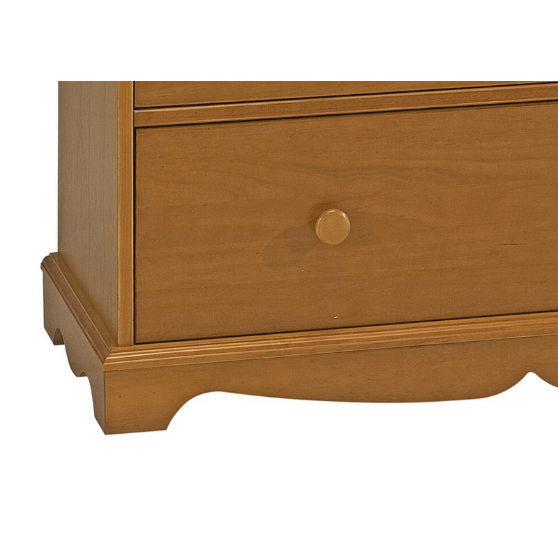 Commode Pin Miel de Style Anglais 5 Tiroirs L 96.2 H 97.4 P 42.5 cm - 5