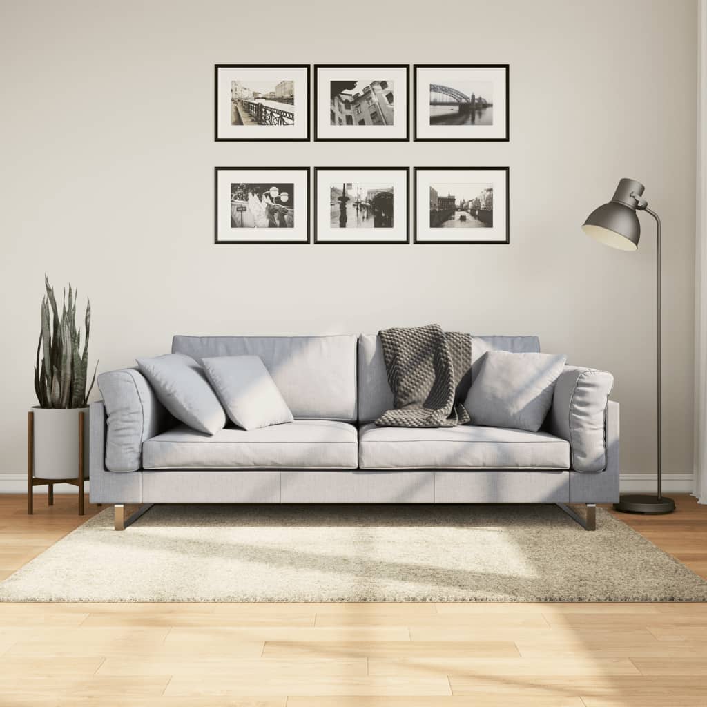 Maison exclusive - alfombra peluda de pelo largo moderna pamplona dorado 120x170cm