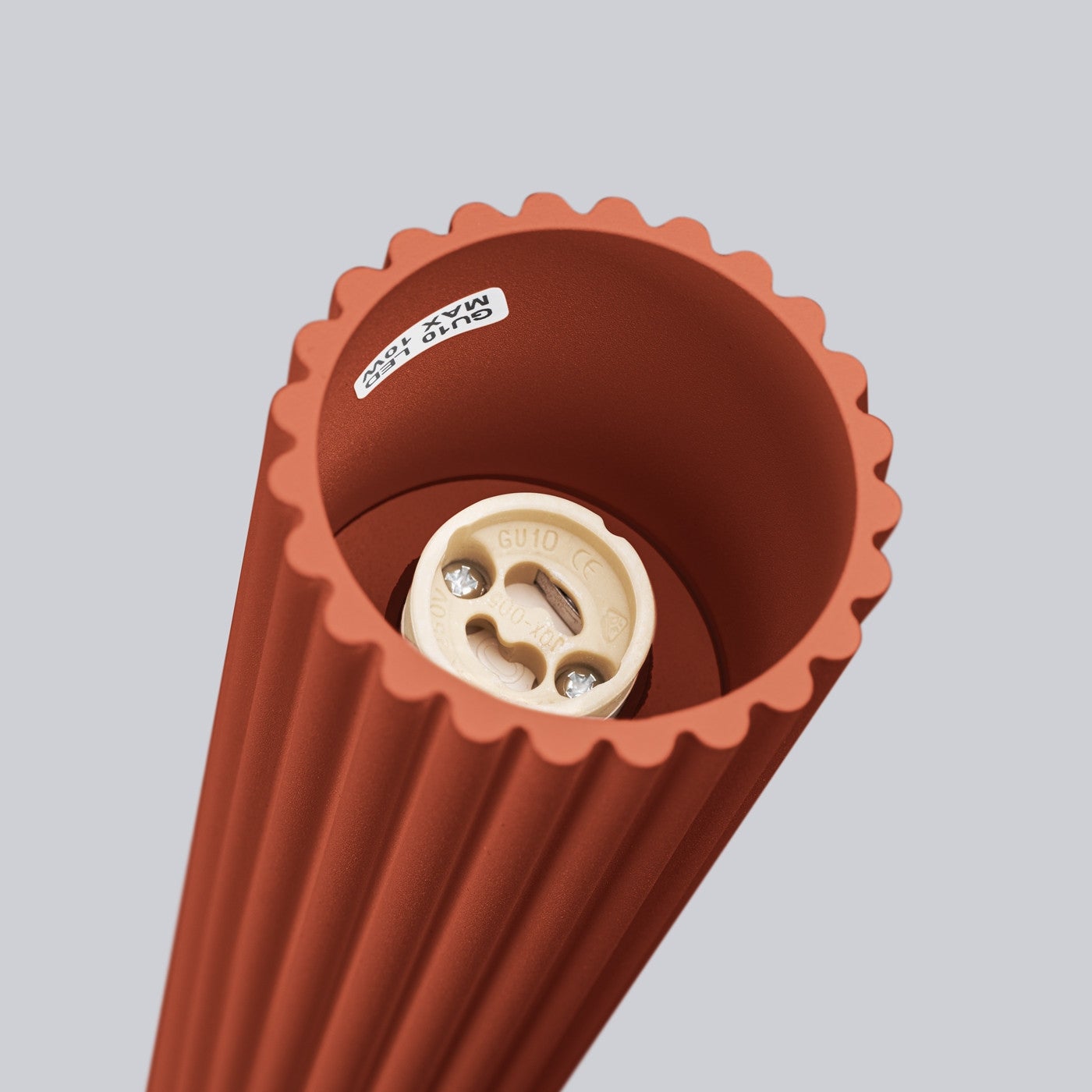 Reflektor sufitowy spot natynkowy Karbon okrągły ochra czerwona 1xGU10x10W wym: 10 x 6,5 x 6,5 cm aluminium Sollux Lighting - 7