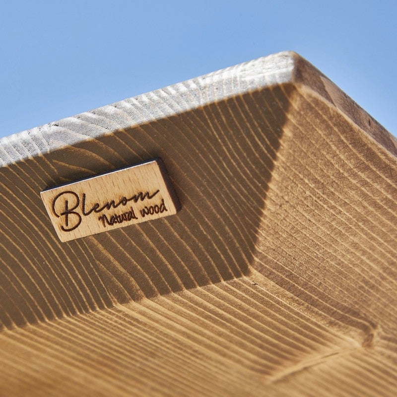 BLENOM Banc en bois massif durable Inga Chêne Antique Bord biseauté 180x33x45cm UN - 3