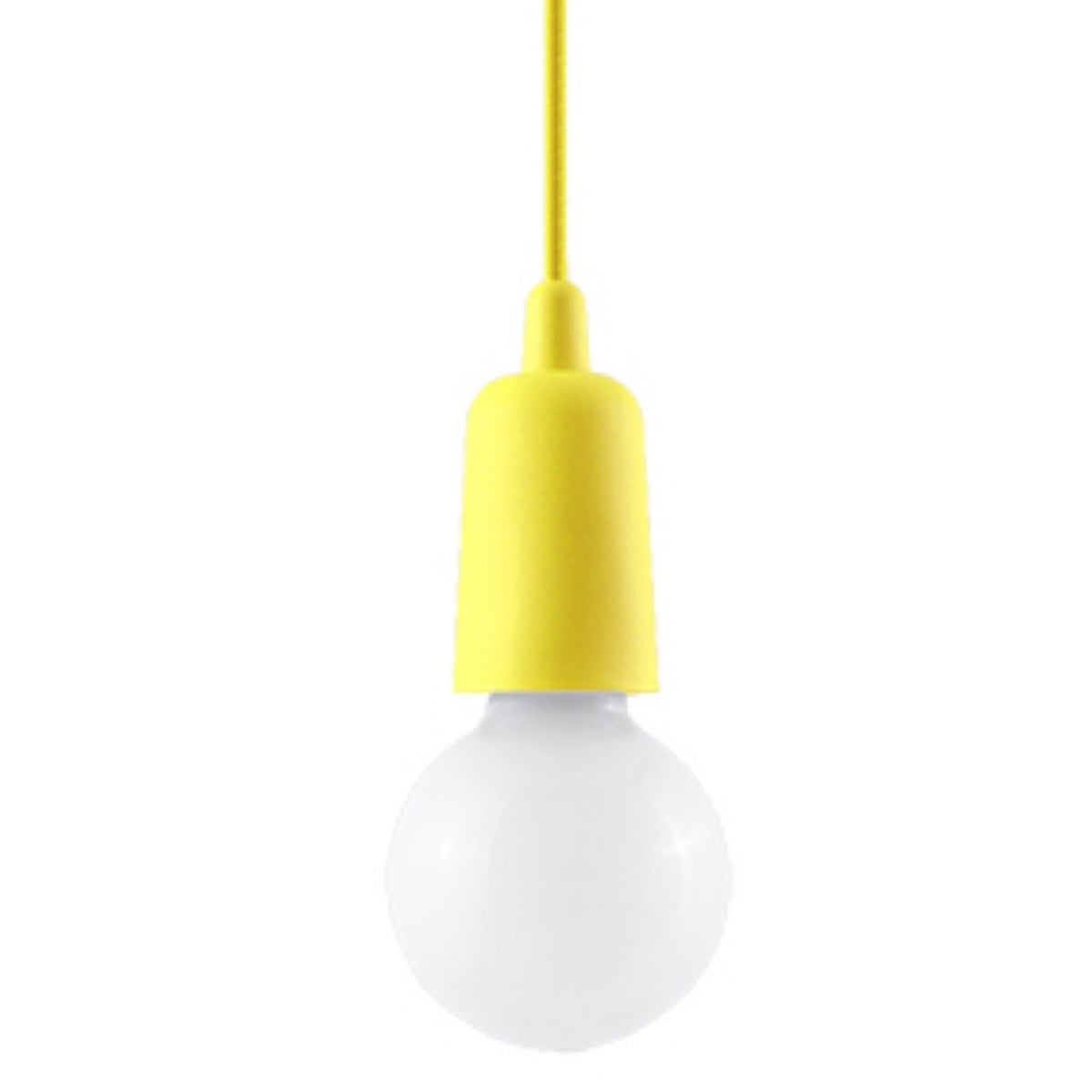 Lampa sufitowa wisząca Diego żółta 1xE27x60W wym: 100 x 10 x 10 cm tworzywo sztuczne Sollux Lighting