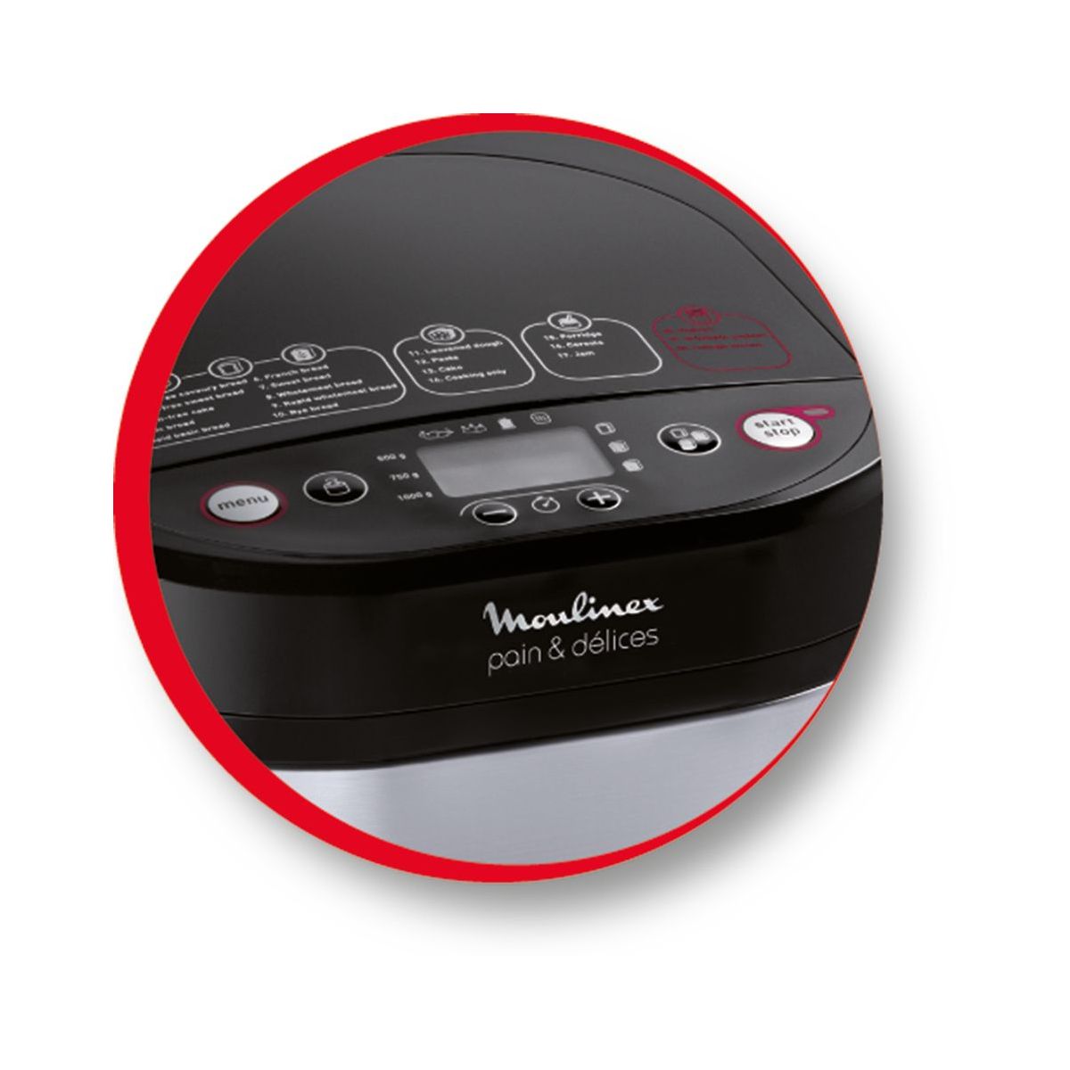 Machine à pain MOULINEX PAIN ET DELICE 1 KG - OW240E30 - 7