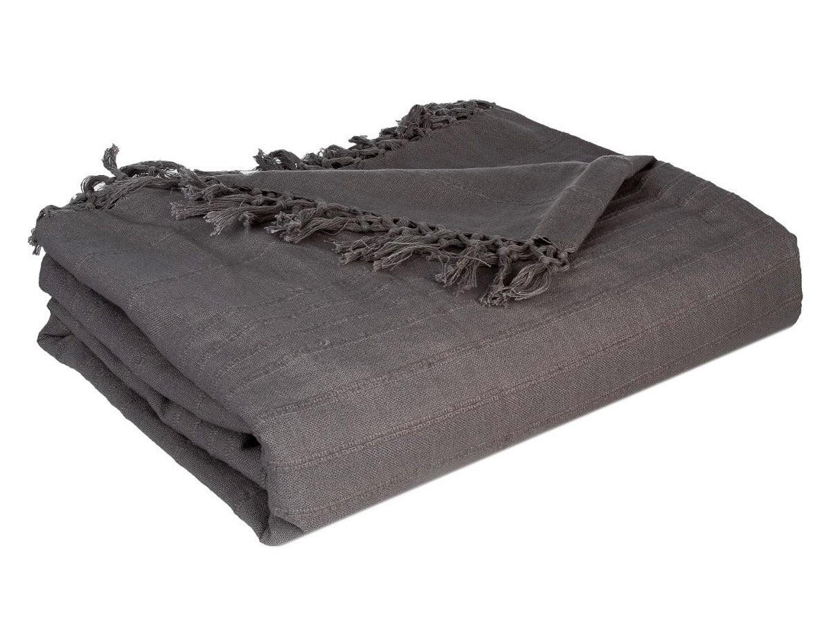 Cubrecama de algodón - gris 230 x 250 cm - atmosphera créateur d'intérieur