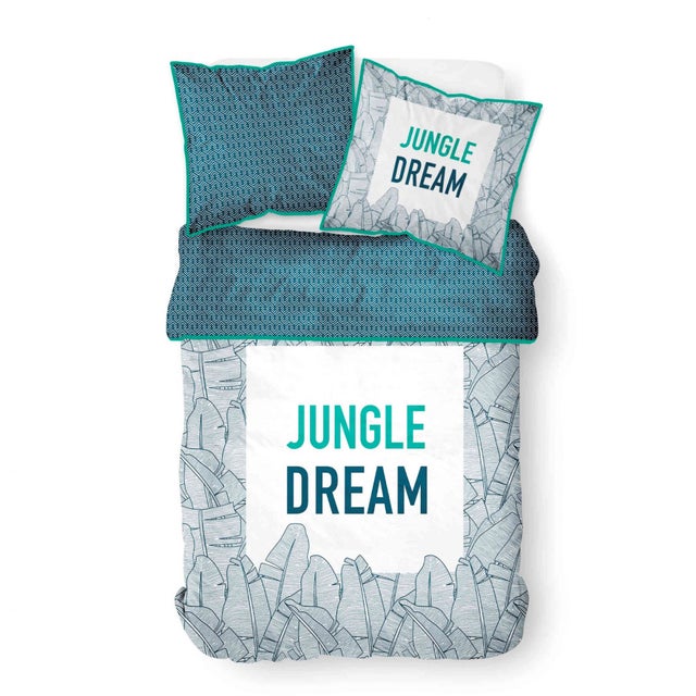 Parure de couette 100% coton Jungle Dream : Taille - 240 x 260 cm