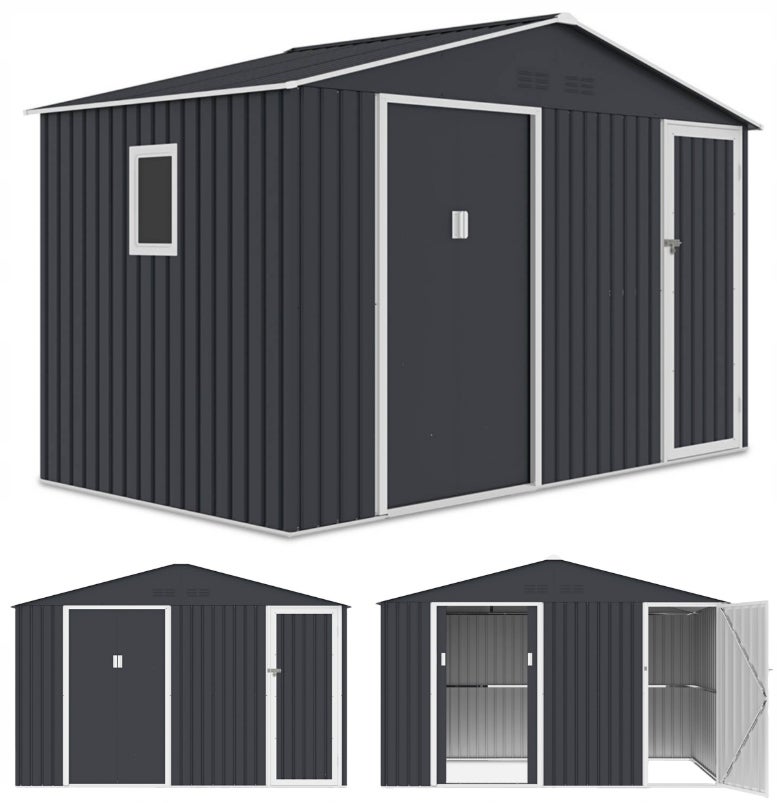 Domek Metalowy Ogrodowy Narzędziowy na Narzędzia FALCON Duży 340x194cm XXL 1 szt