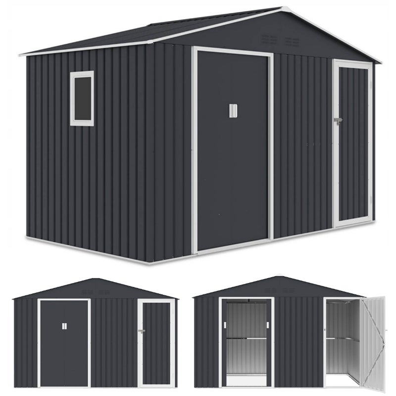 Domek Metalowy Ogrodowy Narzędziowy na Narzędzia FALCON Duży 340x194cm XXL 1 szt