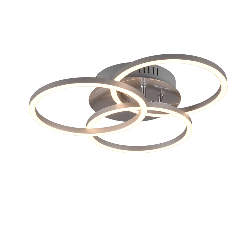Lampa sufitowa LED CIRCLE 27W Odcienie bieli 3100lm metal srebrna wym:9,5x43,5x43,5cm IP20 RL