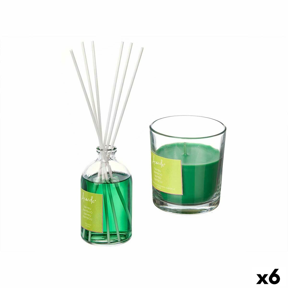 Lot De 6 Désodorisants Boldair Aromathérapie Activ 500 Ml - Neuf, Parfum Vert, Pour Intérieur