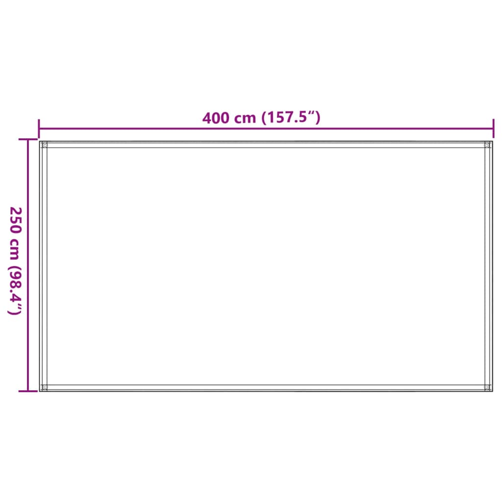 Tapete de exterior | Tapete de campismo para tenda 250x400 cm PEAD areia CFW310778 - 8