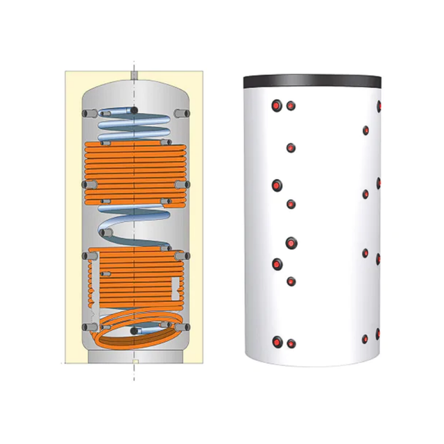 Ballon combiné 2000 L 2 échangeurs acier - THERMADOR - BSE2000HE