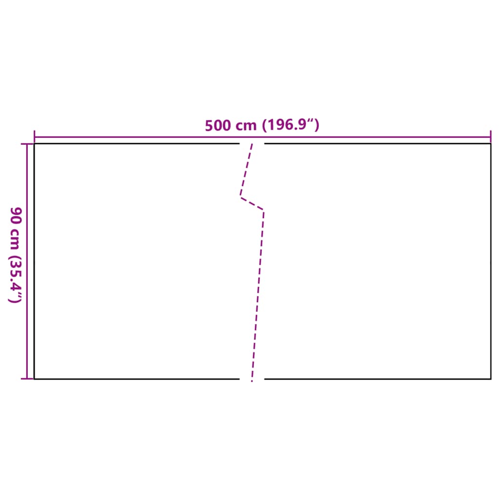 Toldo para balcón de ratán sintético gris antracita 500x90 cm - COMFORTXL - 8