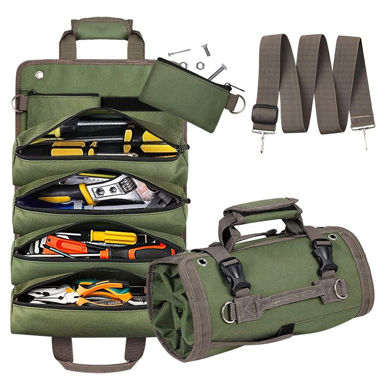 Mxzzand sac de rangement d'outils Sac à outils en toile multi