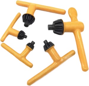 Clé De Mandrin 6 Mm 12 Dents – Pour Mandrins De Perceuse 1.5-13 Mm – Acier Robuste Revêtement Noir