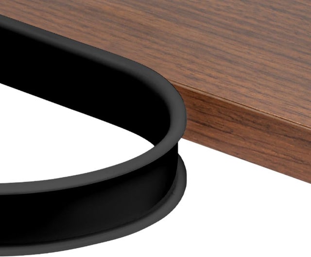 (Negro) Tira de borde en forma de U de 5 m x 18 mm, protector de esquinas flexible de PVC para bebés, tira autoadhesiva para muebles, para mesas y esq