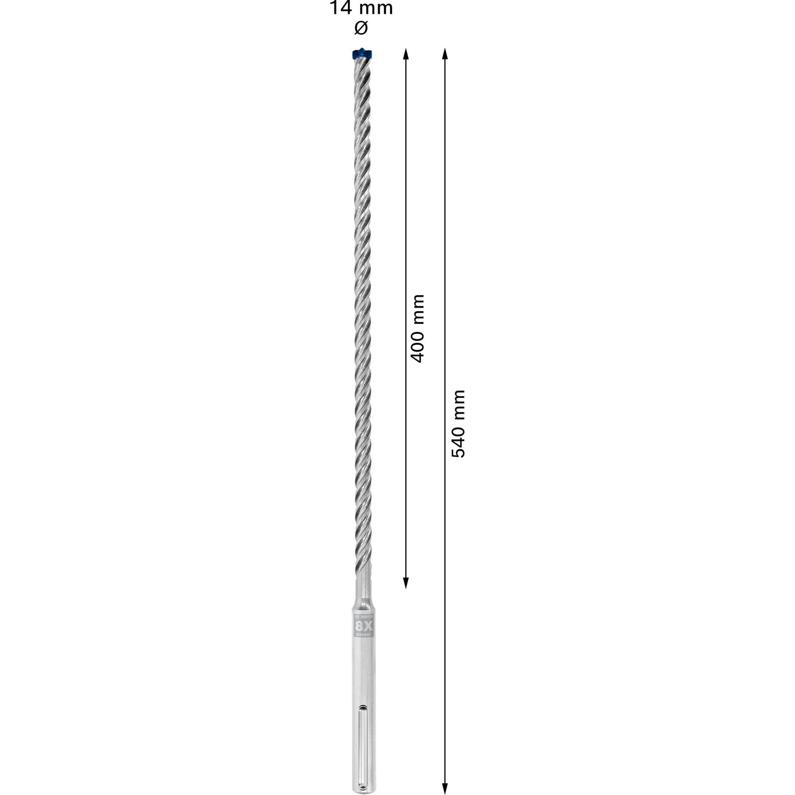 Bosch Accessories EXPERT SDS max-8X 2608900208 carbure de tungstène Foret pour marteau-perforateur 1 pièce 14 mm - 7