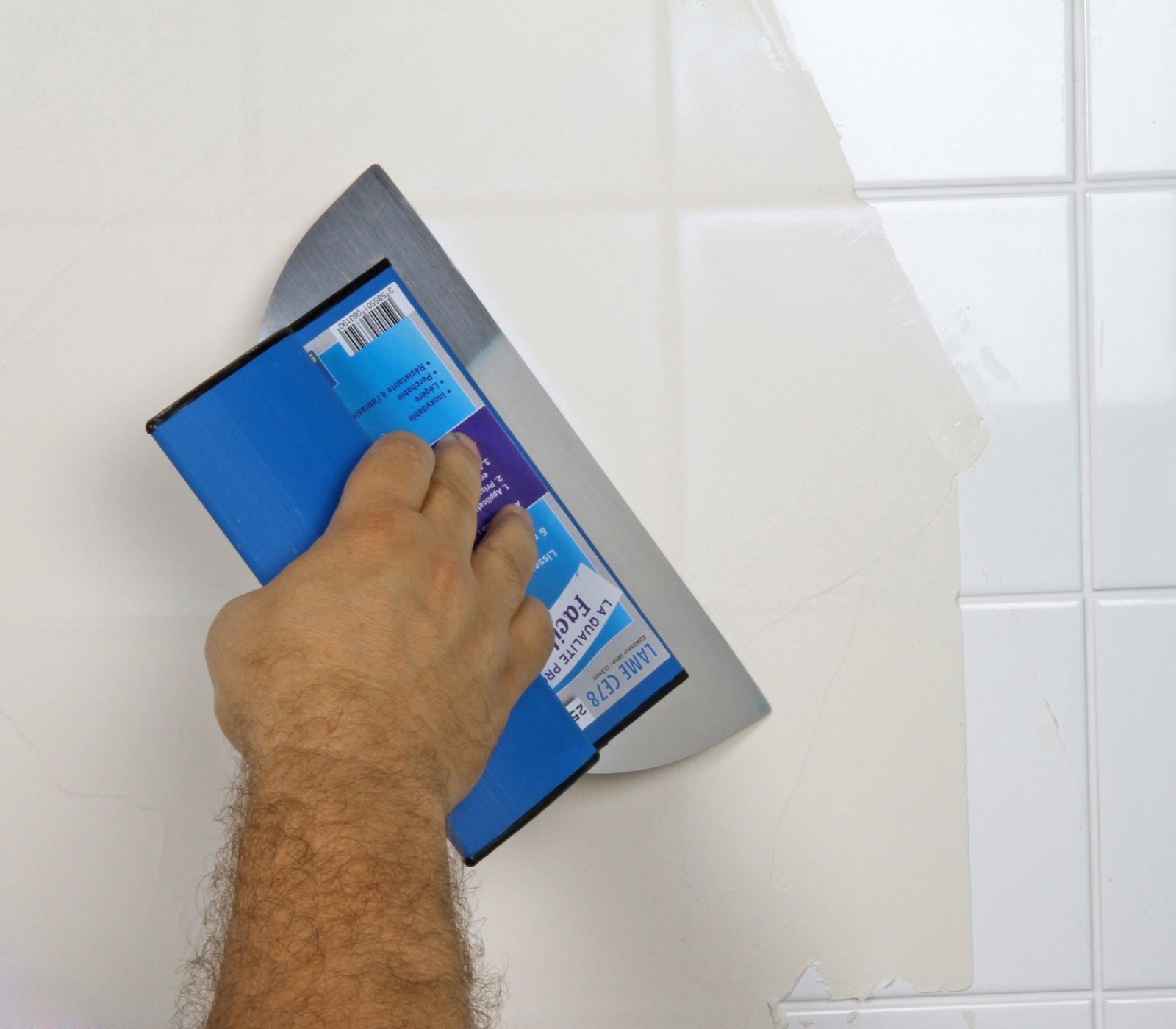 Lot de 2 enduits de rebouchage et rénovation spécial cuisine et salle de bain Semin - adapté aux pièces humides - seau de 5 kg - 2