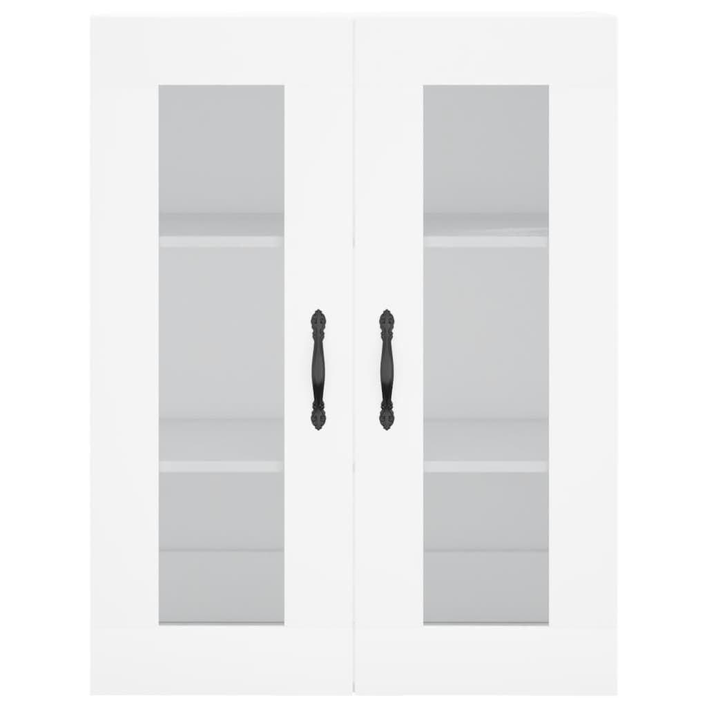 Buffet haut Blanc 69,5x34x180 Bois d'ingénierie - 6