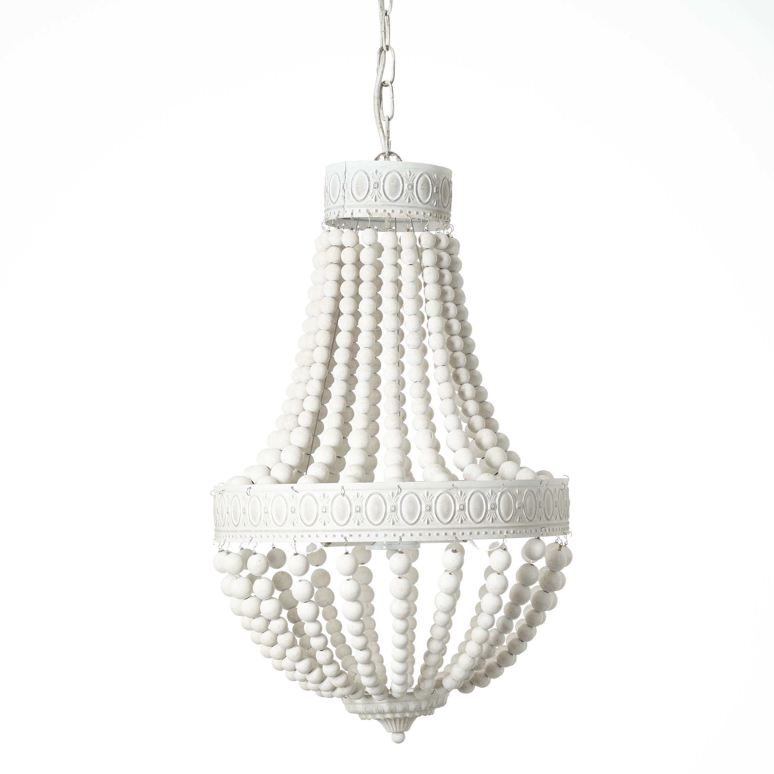LIBA-Żyrandol metalowo-drewniany Ø40cm - - 3
